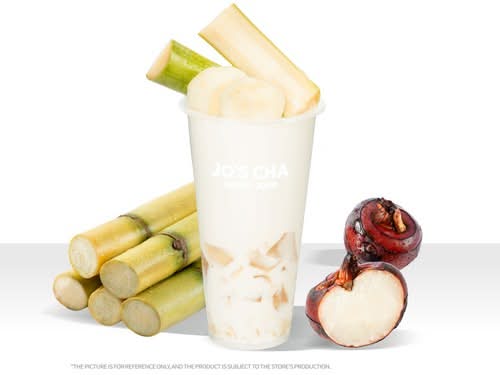 Water-chestnut & Sugarcane Milk Tea With Jelly / 馬蹄甘蔗奶茶
